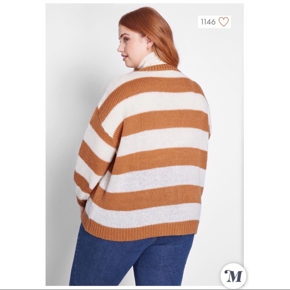 NWT Modcloth Striped Commitment Cardigan - Picture 2 of 5